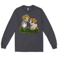 Smoke baby goats Long Sleeve Tee - RanaPortraitStore
