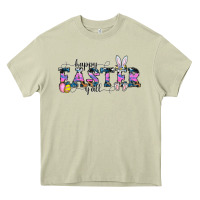 Mossy Happy Easter Y'all Heavy Core Tee - CowhideDigitalArt