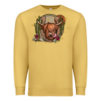 Antique Gold cow Premium Sweatshirt - JahusDesignShop