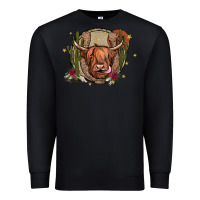 Black cow Premium Sweatshirt - JahusDesignShop
