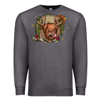 Charcoal Heather cow Premium Sweatshirt - JahusDesignShop