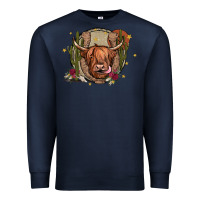 Navy cow Premium Sweatshirt - JahusDesignShop