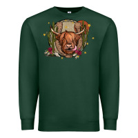 Sports Green cow Premium Sweatshirt - JahusDesignShop