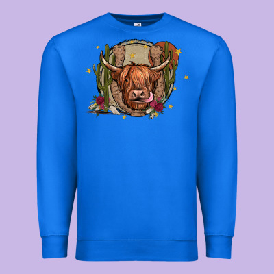 Cow Premium Sweatshirt Designed By Jahusdesignshop