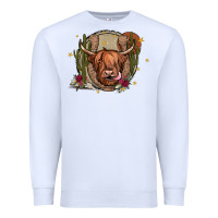 White cow Premium Sweatshirt - JahusDesignShop
