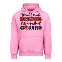 Fuchsia Pink would trade husband for a sack of crawfish Urban Hoodie - MaliasSmallBusiness