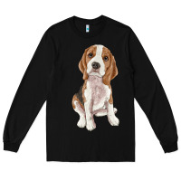 Black beagle Long Sleeve Tee - RanaPortraitStore