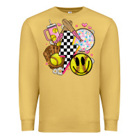 Antique Gold retro softball Premium Sweatshirt - JahusDesignShop
