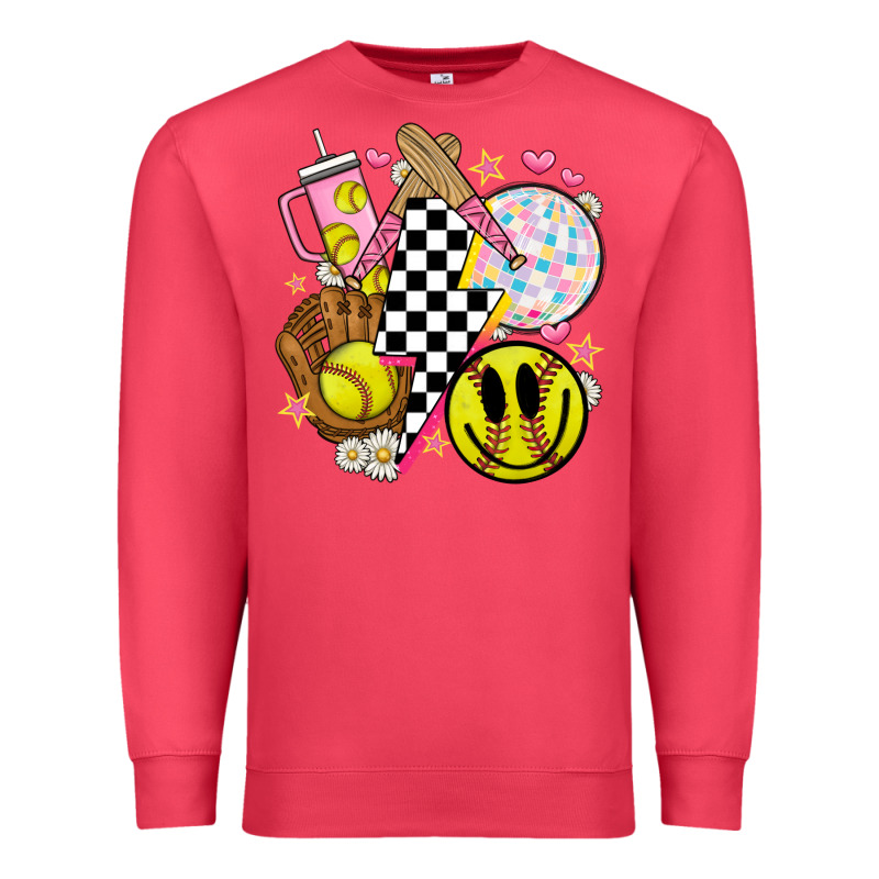 Retro Softball Premium Sweatshirt by JahusDesignShop | Teevron