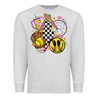 Dove Grey retro softball Premium Sweatshirt - JahusDesignShop