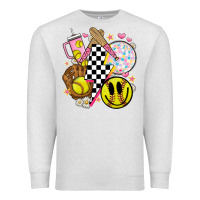 Oatmeal Heather retro softball Premium Sweatshirt - JahusDesignShop