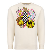 Sandshell retro softball Premium Sweatshirt - JahusDesignShop