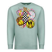 Seafoam retro softball Premium Sweatshirt - JahusDesignShop