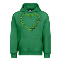 Emerald shamrock heart felling lucky Urban Hoodie - MaliasSmallBusiness