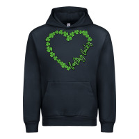 Navy shamrock heart felling lucky Urban Hoodie - MaliasSmallBusiness