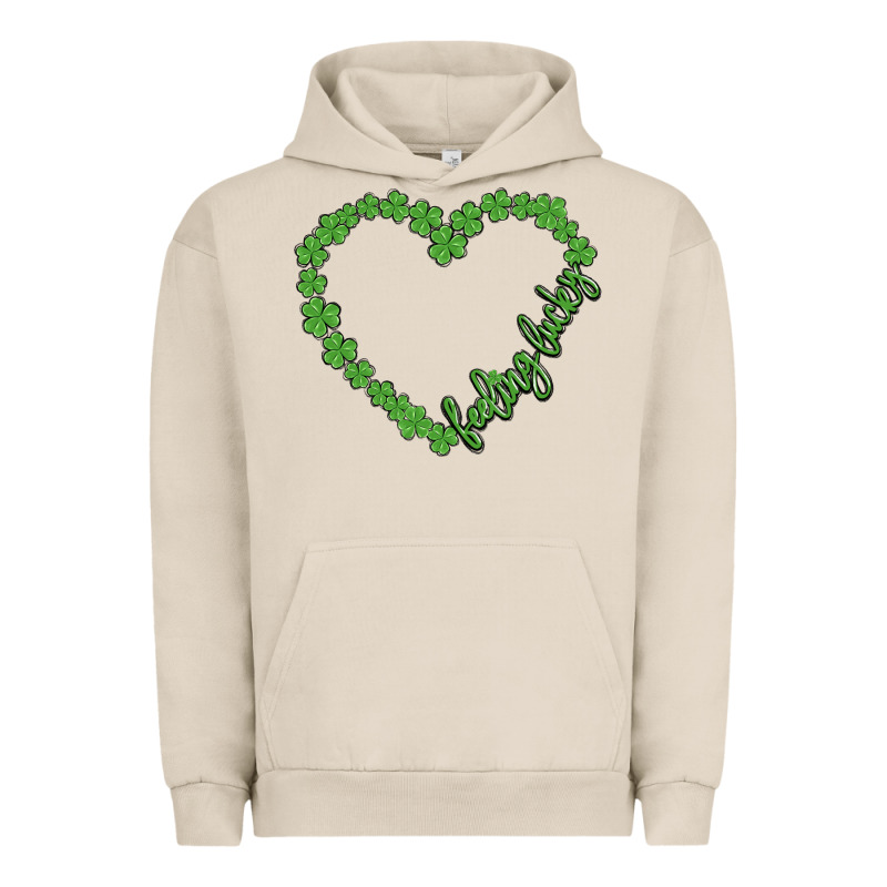 Shamrock Heart Felling Lucky Urban Hoodie by MaliasSmallBusiness | Teevron