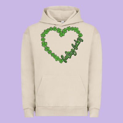 Shamrock Heart Felling Lucky Urban Hoodie Designed By Maliassmallbusiness