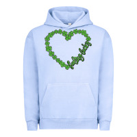 Pigment Grape Ice shamrock heart felling lucky Urban Hoodie - MaliasSmallBusiness
