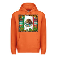Carrot mexican flag background with cactus and sunflower tumbler Premium Hoodie - Jasminsmagicworld