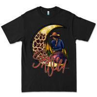 Black stay wild moon cowgirl Premium Tee - RacoonDesign