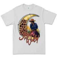 Dove Grey stay wild moon cowgirl Premium Tee - RacoonDesign
