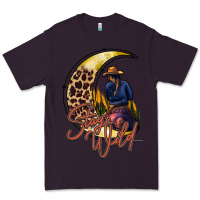 Plum stay wild moon cowgirl Premium Tee - RacoonDesign
