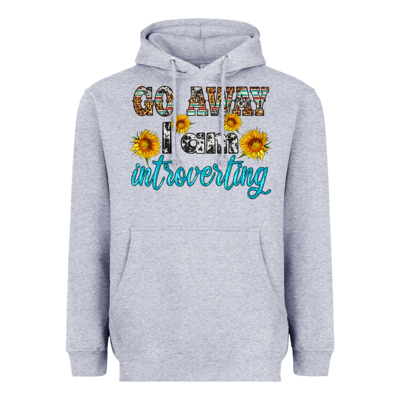 Go Away I Am Introvering Heavyweight Hoodie by HRA Design Shop | Teevron