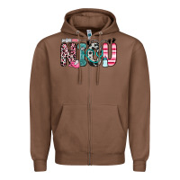 Chestnut nicu Zipper Hoodie - Zillion Design Studio