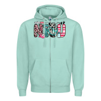 Seafoam nicu Zipper Hoodie - Zillion Design Studio