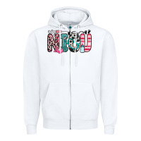 White nicu Zipper Hoodie - Zillion Design Studio