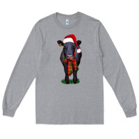 Heather Grey black angus Long Sleeve Tee - RanaPortraitStore