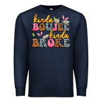 Navy kinda boujee kinda broke Premium Sweatshirt - JahusDesignShop