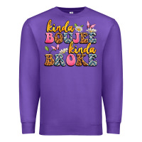 Purple kinda boujee kinda broke Premium Sweatshirt - JahusDesignShop