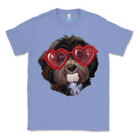 Colony Blue Havanese dog with love glasses Classic Tee - RanaPortraitStore