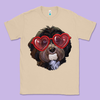 Havanese Dog With Love Glasses Classic Tee Designed By Ranaportraitstore