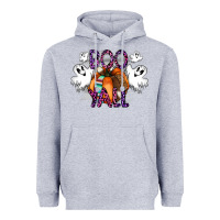 Heather Grey Boo yall Heavyweight Hoodie - CowhideDigitalArt