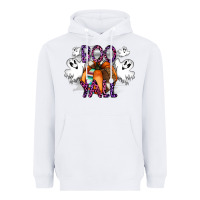White Boo yall Heavyweight Hoodie - CowhideDigitalArt
