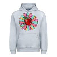 Heather Grey teacher apple Urban Hoodie - MaliasSmallBusiness