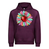 Mauve Wine teacher apple Urban Hoodie - MaliasSmallBusiness