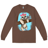 Chestnut baby sloth Long Sleeve Tee - RanaPortraitStore