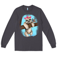 Smoke baby sloth Long Sleeve Tee - RanaPortraitStore