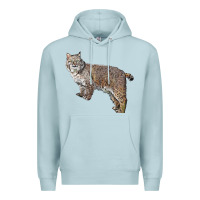 Blue Mist Bobcat Premium Hoodie - LillyAllenDesigns