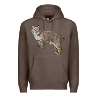 Coffee Bobcat Premium Hoodie - LillyAllenDesigns