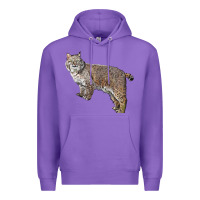 Purple Bobcat Premium Hoodie - LillyAllenDesigns