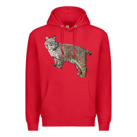 Red Bobcat Premium Hoodie - LillyAllenDesigns