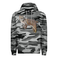 Slate Camo Bobcat Premium Hoodie - LillyAllenDesigns