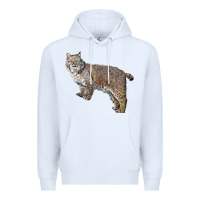 White Bobcat Premium Hoodie - LillyAllenDesigns