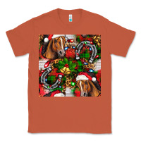 Copper christmas horse leopard Classic Tee - FaDigitalArtStudio