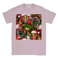 Lilac christmas horse leopard Classic Tee - FaDigitalArtStudio