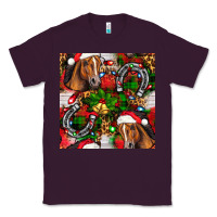 Plum christmas horse leopard Classic Tee - FaDigitalArtStudio
